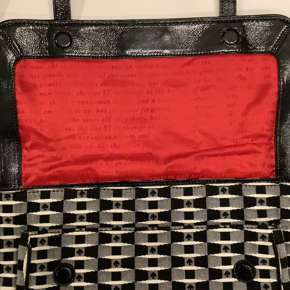 Kate spade canvas and patient satchel - Picture 6 of 8